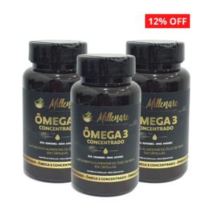 Kit 3 Unidades Ômega 3 Concentrado 60 Cápsulas