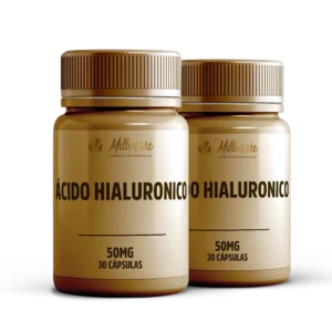 Kit 2 frascos Ácido Hialurônico 50mg 30 Cápsulas