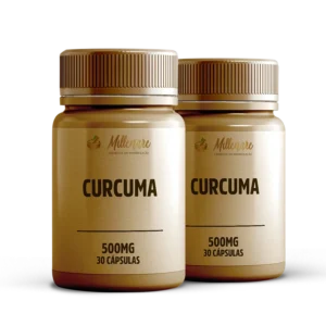 Kit 2 frascos Cúrcuma 500mg 30 Cápsulas