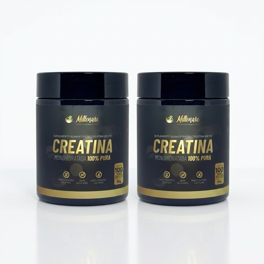 Kit 2 frascos de Creatina Monohidratada 100 Pura