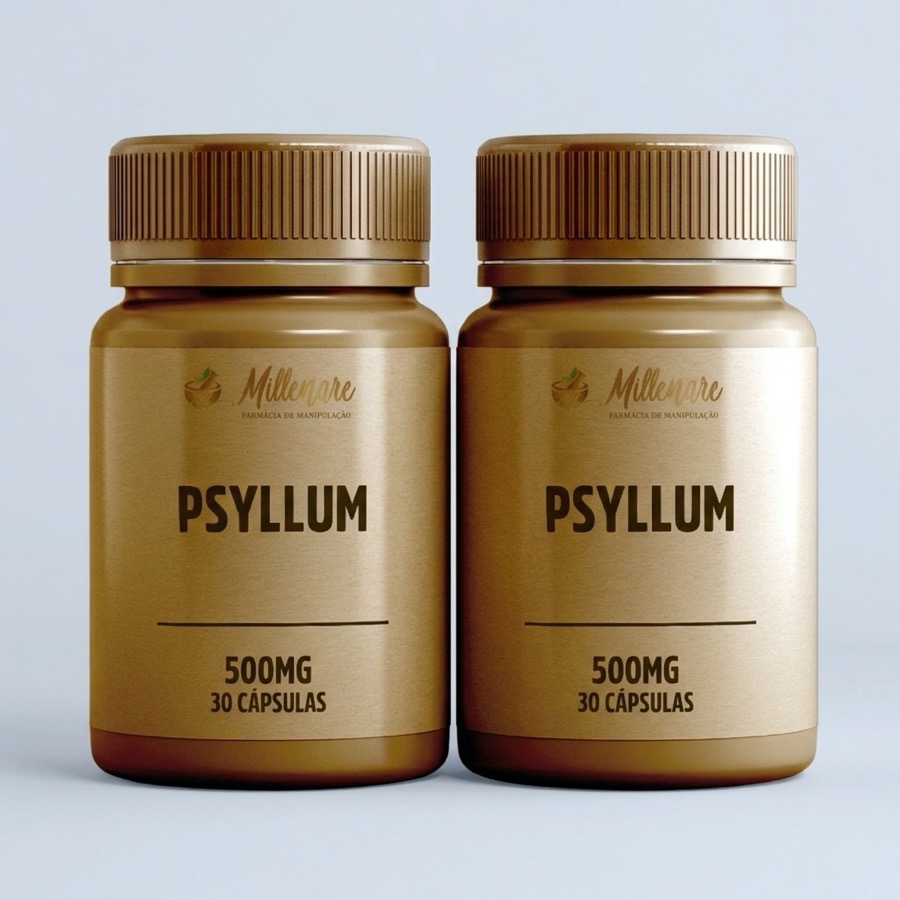 Kit 2 frascos de Psyllium 500mg