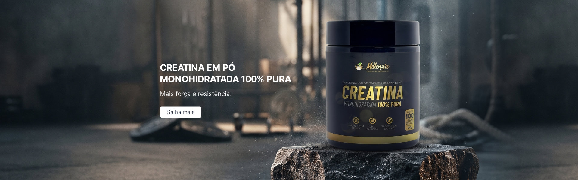 Creatina em Pó Monohidratada 100% Pura 300g