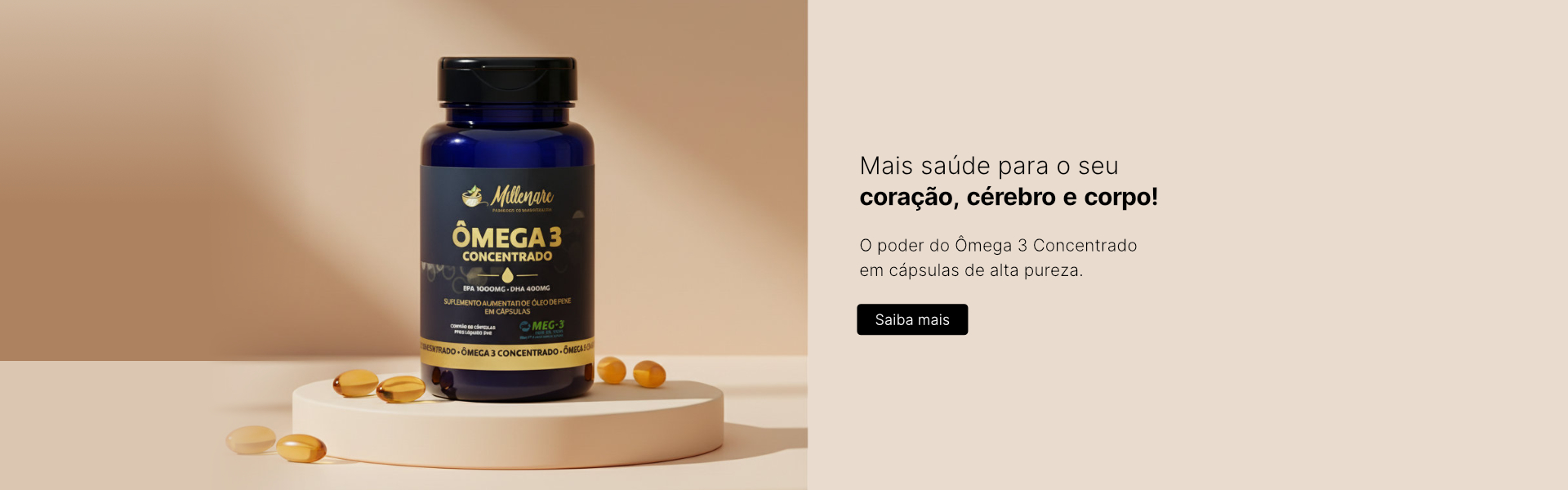 Omega-3 Concentrado 60 Cápsulas